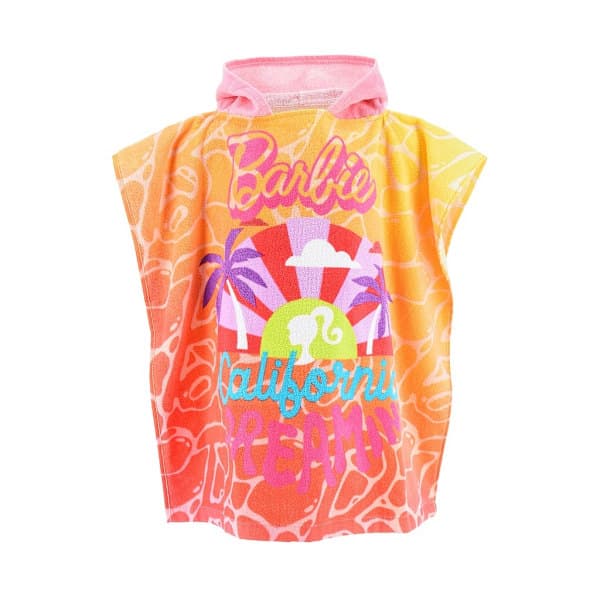 Barbie poncho badehåndkle 55x110 cm