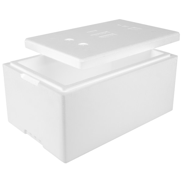 Termoboks, frigolitt termoboks med lokk, PZH-sertifikat, 580x380x285mm, 32L Arpack