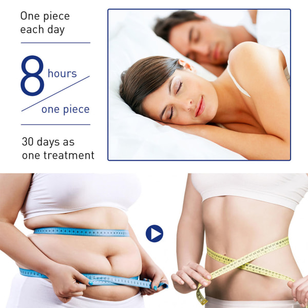 12 stk Malurt magelapp forme Reduserende fett Malurt midjelapp for menn kvinner