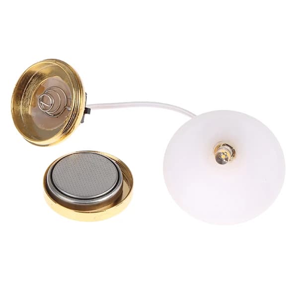 Dollhouse Miniature Chandelier Ceiling Lamp LED Light Wall Light