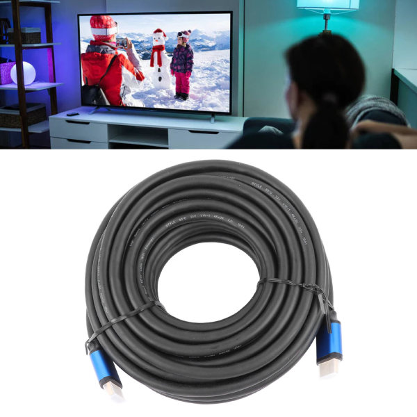 HD Multimedia Interface 2.0-kabel Interferensbestandig 4Kx2K HDTV 2.0V-kabel for dataskjerm Projektor TV