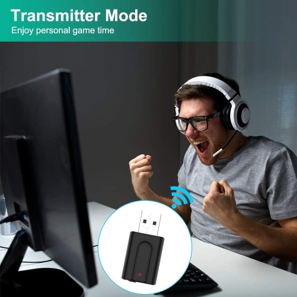 Paris_Bluetooth-adapteri televisiolle, Bluetooth 5.0 lähetin/vastaanotin 2-in-1