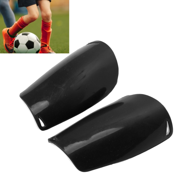 Lille størrelse fodbold skinnebensbeskyttere Komfortable kompakte skinnebensbeskyttere til børn Teenagere Sort