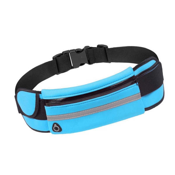 Running Belt Fanny Pack suuri tilavuus vedenpitävä iskunkestävä vyötärölaukku ulkourheiluun Fitness Blue