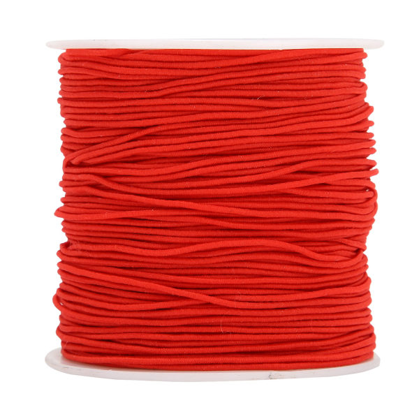 Multifunksjonell elastisk tråd DIY rød polyester streng håndverkstilbehør for armbånd smykker