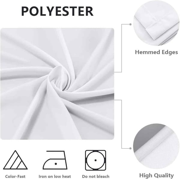 Rund duk med elastisk kant, vaskbar polyester, gjenbrukbart 3D-treprint for spisebord, innendørs utendørs, mørkt tre, 130 cm