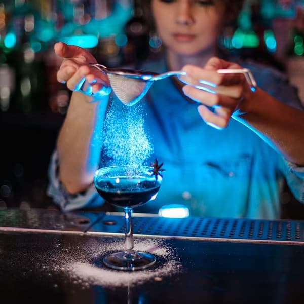 Finmasket cocktailsil - Konisk sil i rustfritt stål