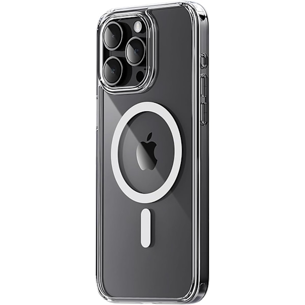 Klart skal för iPhone 15 Pro Max-fodral Magnetiskt med kompatibelt Magsafe trådlös laddning Hård akryl Ultra Slim Fallskydd Baksida Cl Clear For iPhone 15 Pro Max