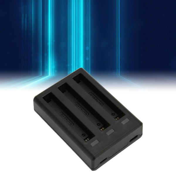 3-kanals batterioplader Smart Safe Hurtig batteriopladerhub med LED-indikator til Insta360 ONE X2-kamera