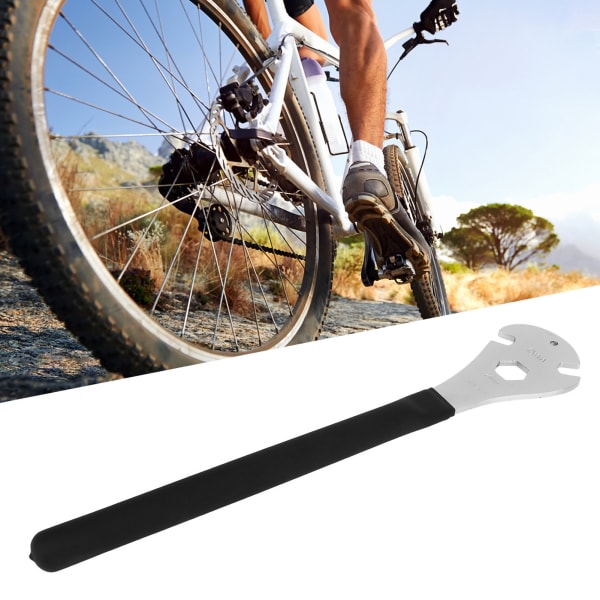 Sykkelpedalnøkkel 15 mm ekstra langt håndtak for fjerning av pedalnøkkel Reparasjonsverktøy for sykling og sykling
