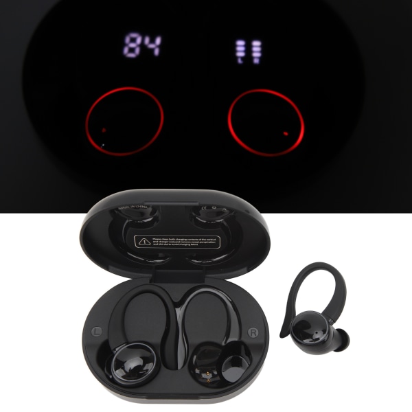 Black Noise Cancellation Bluetooth Earbud Outdoor Running Ear Hook Bluetooth Earbud Sports Bluetooth Earphone