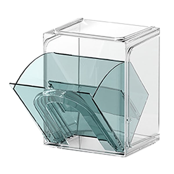 Desktop opbevaringsboks gennemsigtig væghængende plasthylde til kontorartikler Kosmetik tepose