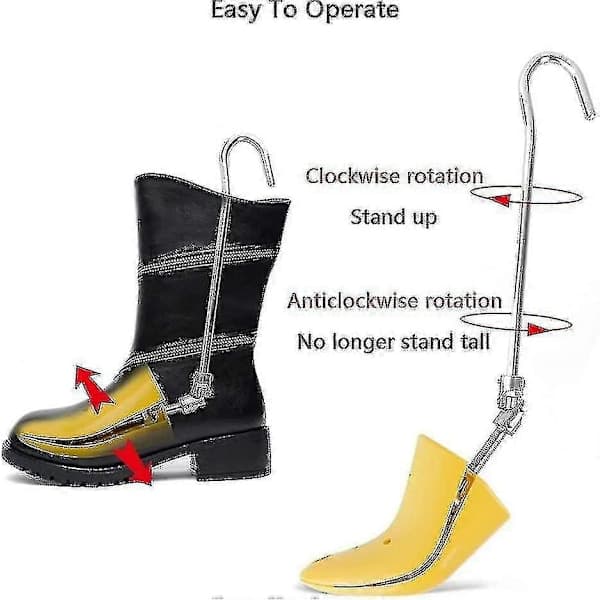 Boot Stretcher Shoe Tree Justerbara skoblock som expanderar vandrings- och arbetsstövlar