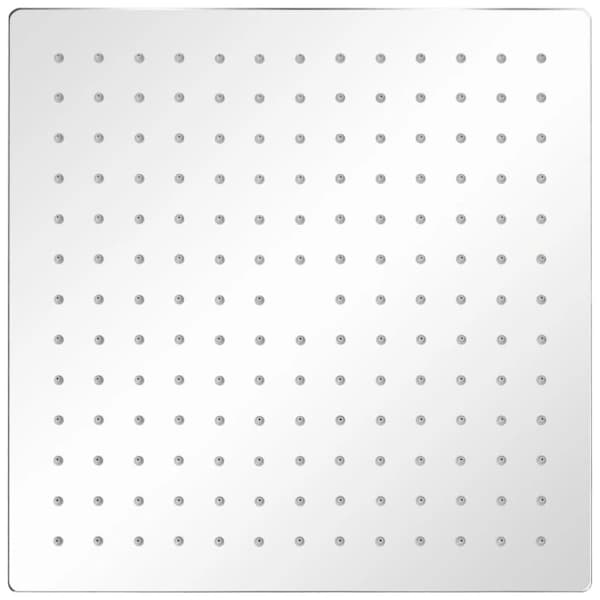 Regndusjhode i rustfritt stål 30x30 cm kvadratisk