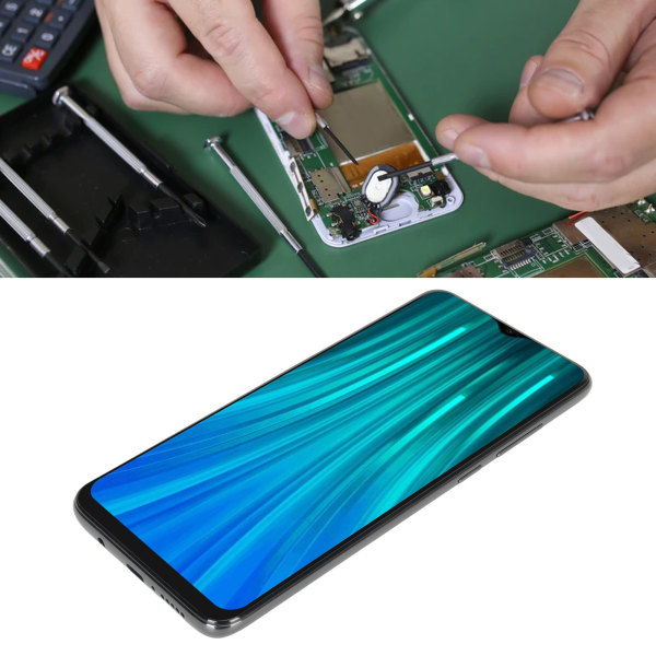 6,53 tums LCD-skärm LCD-skärm Byte av pekskärm till Xiaomi Redmi Note 8 Pro M1906G7I M1906G7G Electric Grey