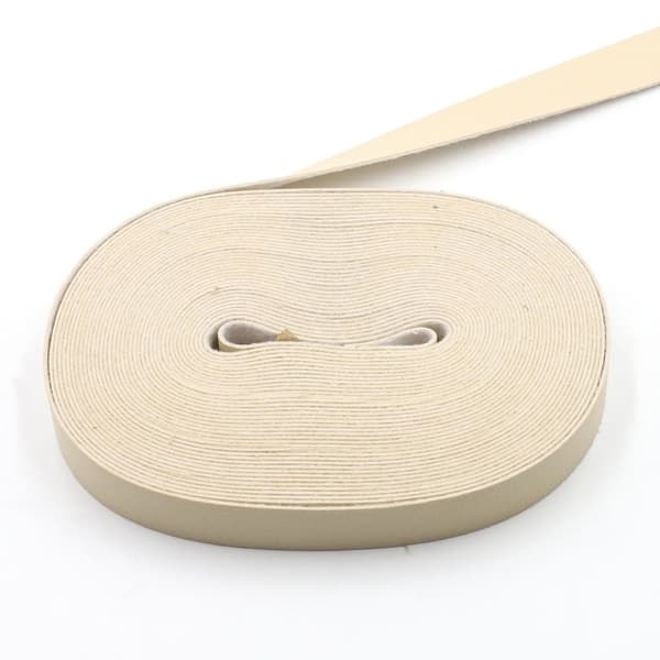 10 meter läderremse DIY Läderhantverk VIT