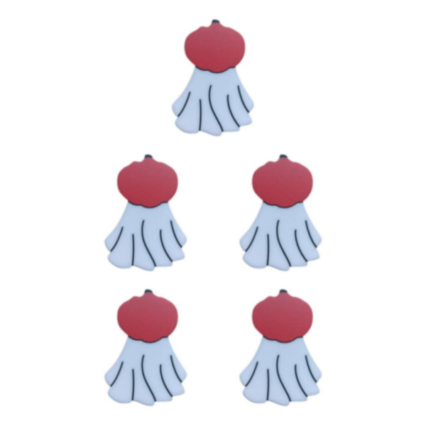 1/2/3/5 Färgglada Roliga Spöken Emalj Nål Snygg Universal Brosch B B 5PCS