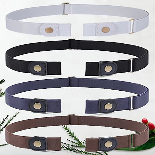 Elastisk Belte, Unisex Belte Uten Spenne Stretch Belte