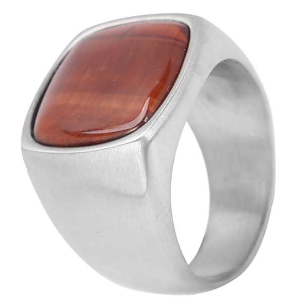 Rustfritt stål Ring Klassisk stålfarge Fasjonable fingerring smykketilbehør for MenTiger Eyes