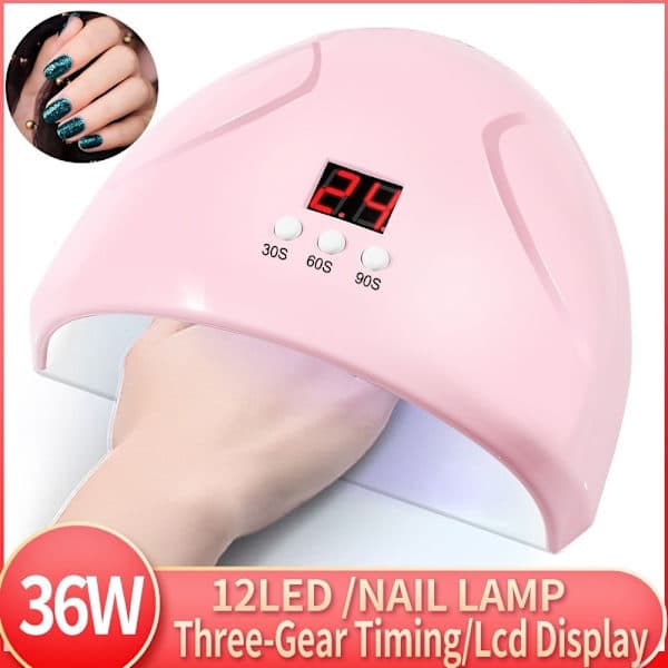 Nageltork UV LED Nagellampa GUL gul