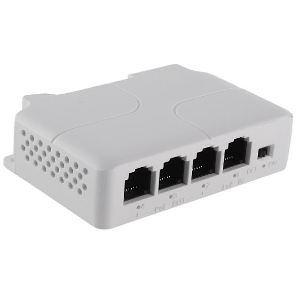 1 til 3 Port PoE Extender Passiv Kaskadekoblet IEEE802.3Af for IP Port Overføringsforlenger for POE S.pa
