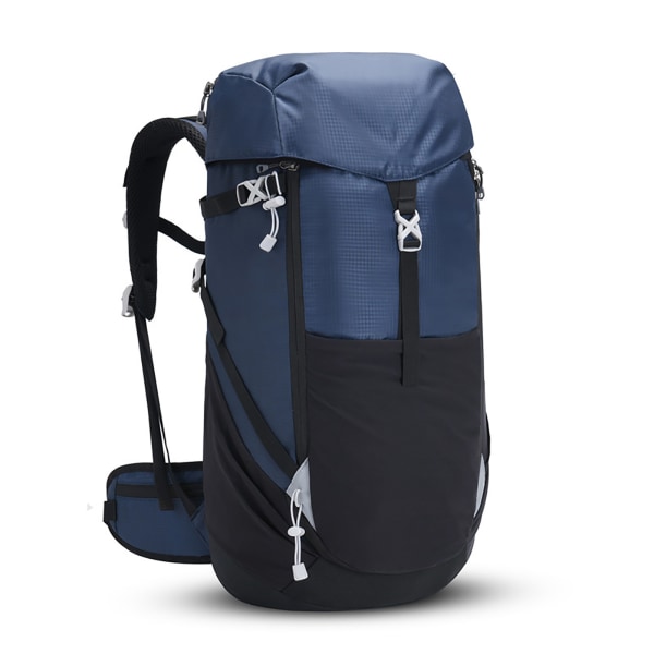 50L campingväska Oxford-tyg Bergsklättringsryggsäck med hög kapacitet för utomhusvandring Mörkblå