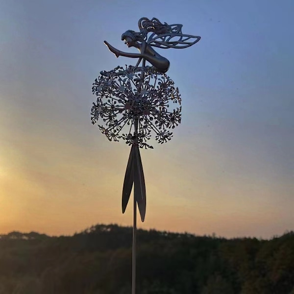 Dansende Fe Løvetann Statue Ornament Stakes Upgrade model C1