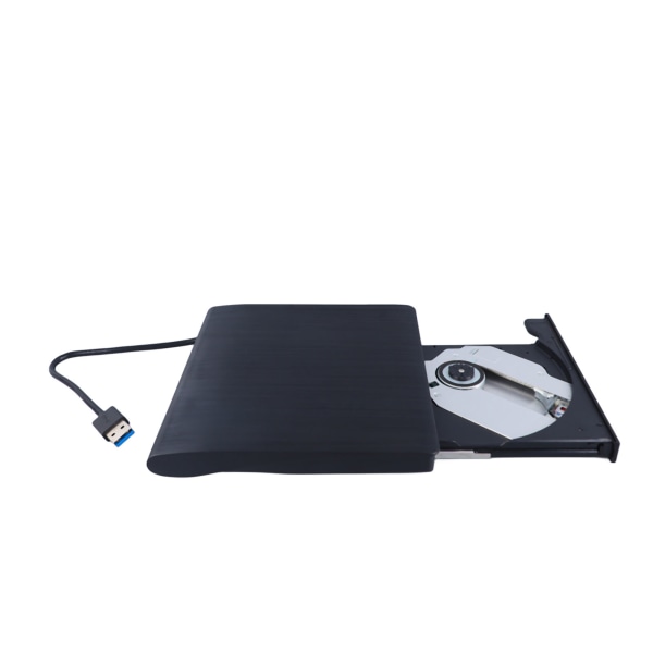 Ekstern DVD-stasjon USB 3.0 høyhastighets bærbar DVD-leser for stasjonær PC Laptop Svart