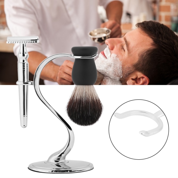 Barberbørstestativ for menn barberhøvelholder for salong hjemmereisebruk