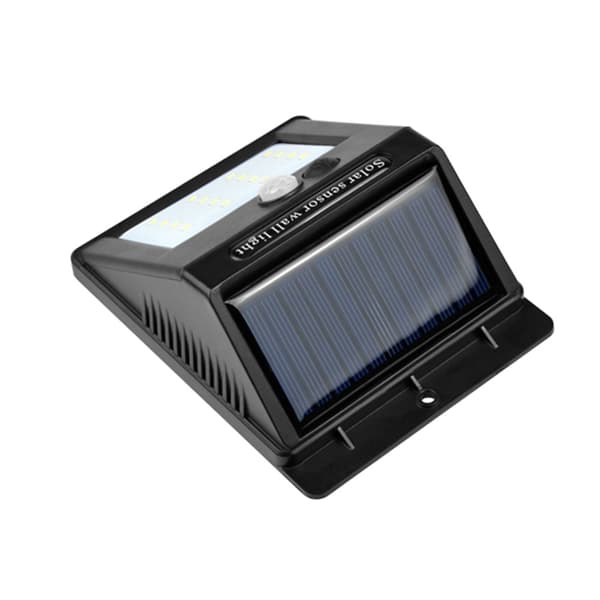 Solcelle-LED-lampe med bevægelsessensor