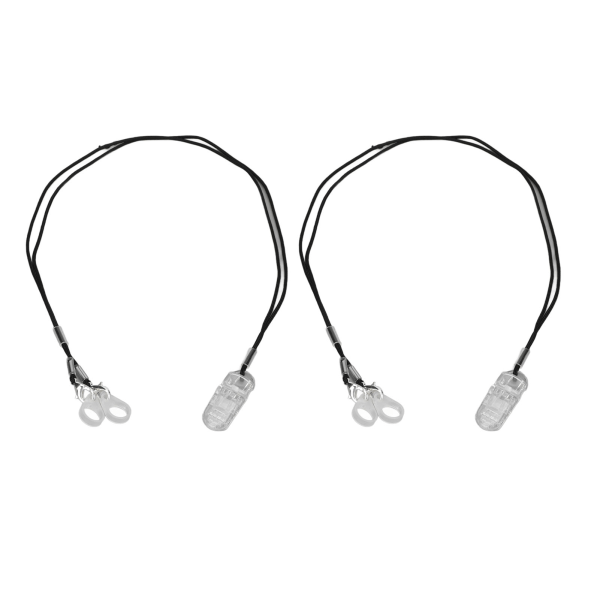 2 STK Høreapparatclips Forhindrer tabt Sikker BTE-beskytter Høreapparatsnor med silikoneringe i forskellige størrelser