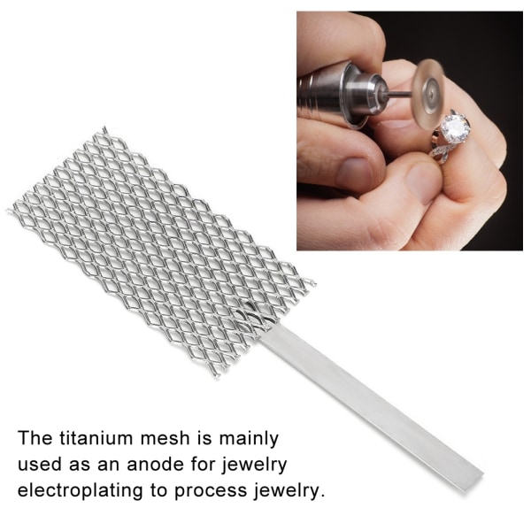 Platiniseret Ti Mesh-smykkefremstillings-belægningsværktøj med håndtag (lille)