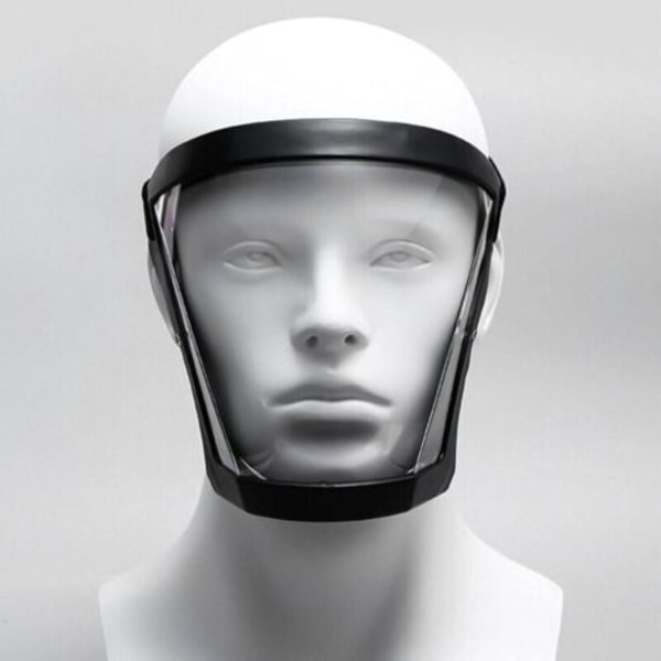 Helmask 1 del - blå, med ram, imskydd, dammskydd, ultra-klar helmask, hygienisk anti-dropp, skyddsglasögon.pa