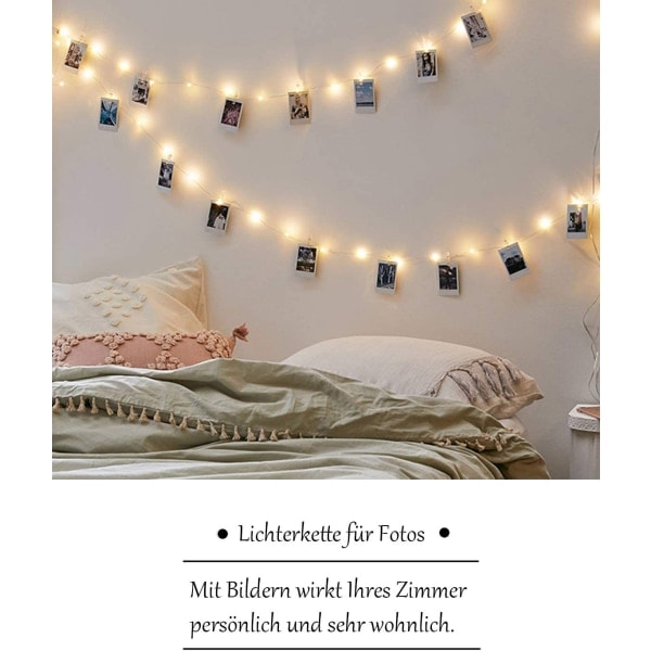 10M 100 LED-valoa ja 50 klipsiä