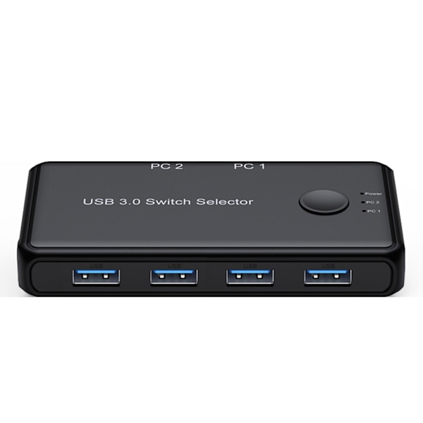 4-porttinen USB3.0 2.0 KVM Smart Switcher 2 sisään 4 ulos USB-kytkin 2 tietokoneelle 4 USB Sh