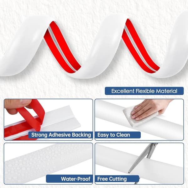 Cable Protector 1m Cord Cover, Cable Hider for Home Office Garage White, 30mm, 1m