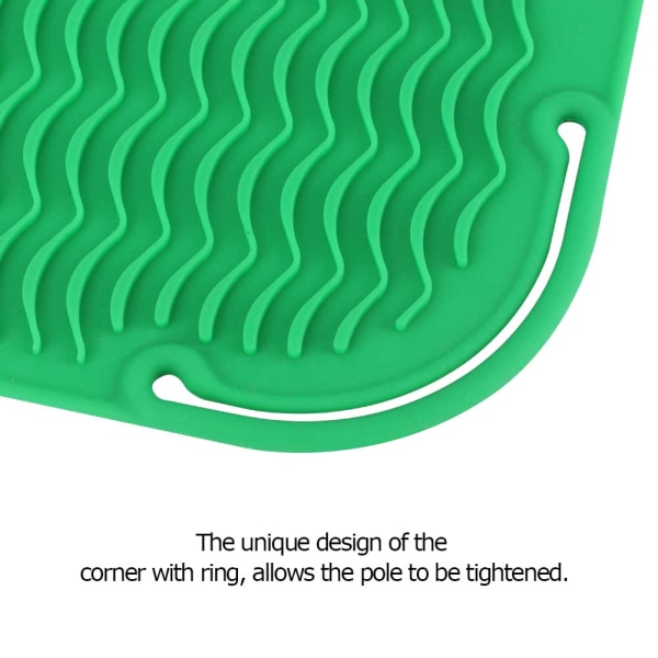 Värmebeständig värmeisoleringsdyna Vikbar matta för elektrisk hårrullesticka (grön)