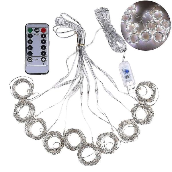 300 LED 3x3 meter gardinlys USB 8 moduser fe lys med（PA）