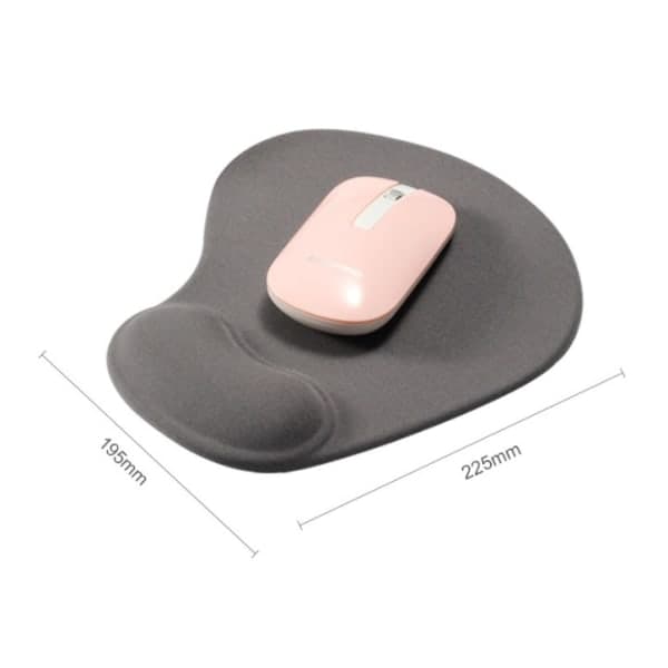 Musematte med gelpute - håndleddsstøtte for musematte pink