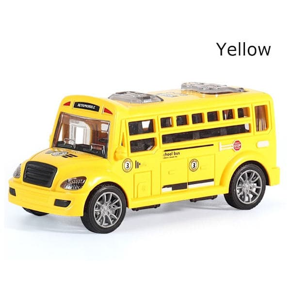 Tröghetsdriven leksaksbilmodell GUL gul