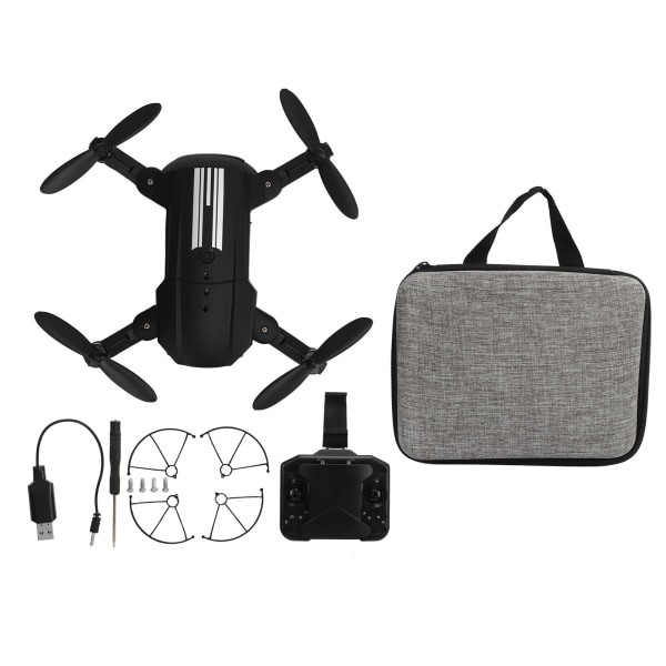 Mini RC Drone sammenleggbart Quadcopter med 4K Dual HD-kamera for fotografering av barn over 14 år svart