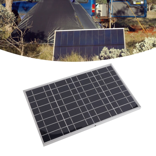 30W solpanelskit polykristallint silikon solcellsladdningspanel med 40A-kontroller för bil RV marinbåt