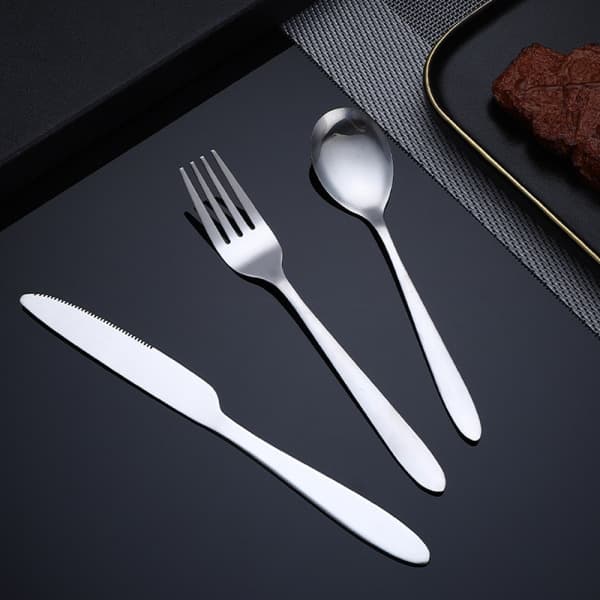 Middagsgafler, Sett med 12 Rustfrie Stålgafler, Bestikk