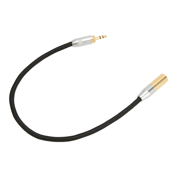 3,5 mm hane till mini XLR 3-stiftskabel professionell guldpläterad 3,5 mm till mini XLR-adapter för mikrofonmixerkamera