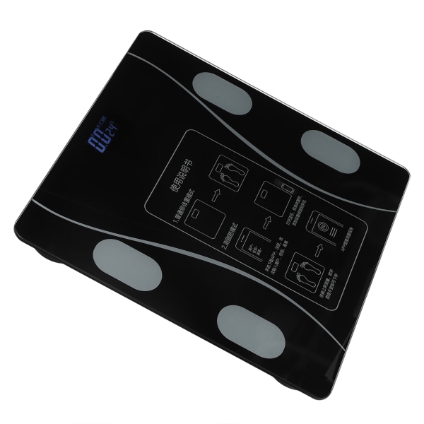 Smart Body Scale Bluetooth Electronic Home Oppladbar Nøyaktig digital vekt fettvekt