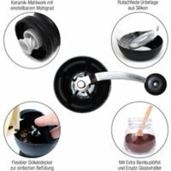 Skerton PRO Kahvimylly | Keraaminen, 19 cm, Musta