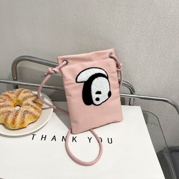Panda phone case Crossbody-väska ROSA rosa pink