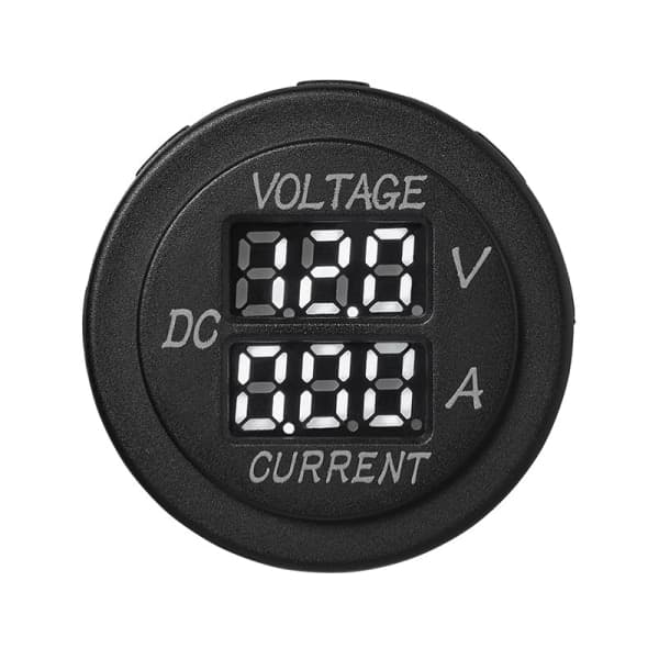 Indbygget digital volt-amperemeter 6-30V / 0-10A