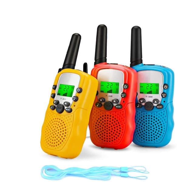 3 stk. Bærbare Walkie Talkies til Børn 3 km Rækkevidde_paris
