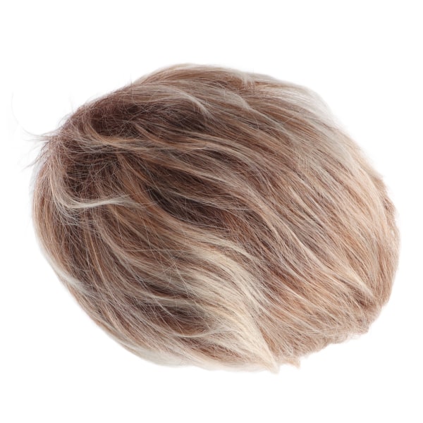 Kvinna kort peruk Syntetiskt lager rakt fluffigt värmebeständigt mjukt justerbart hår peruk